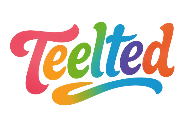 juste une typo fun écrit teelted sur fond png