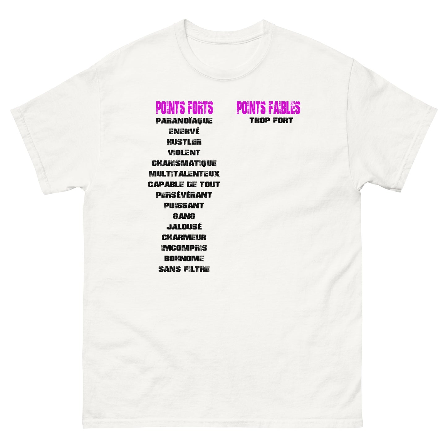 T-shirt Point faible trop fort - Teelted