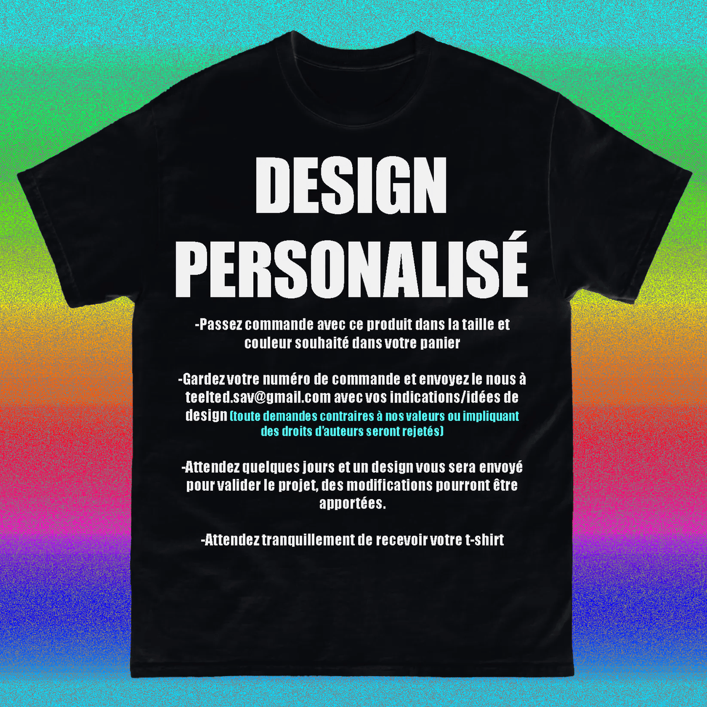 T-shirt personnalisé à la demande