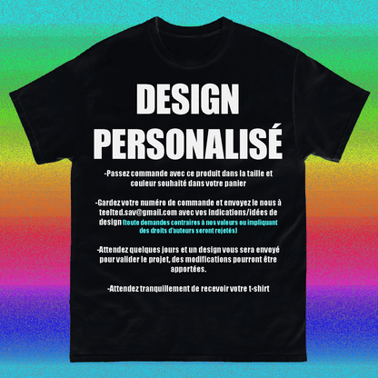 T-shirt personnalisé à la demande - Teelted